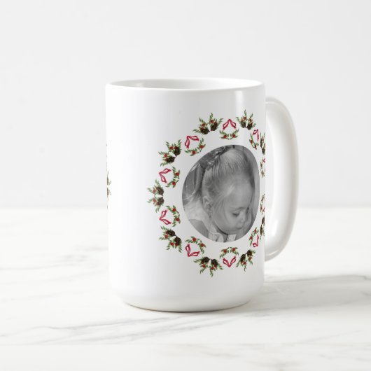 Mok van pijnbomen en bessen mandala (Voorkant rechts)