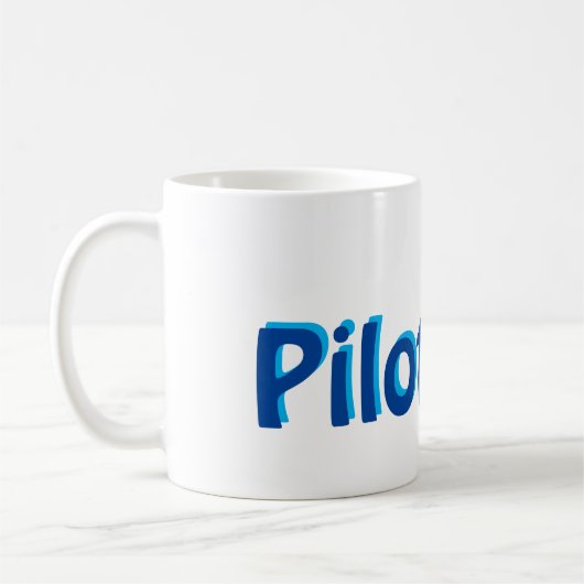 Mok van piloot-vrouw (Links)