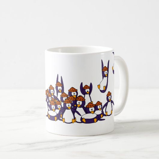 Mok van pinguïns (Voorkant rechts)