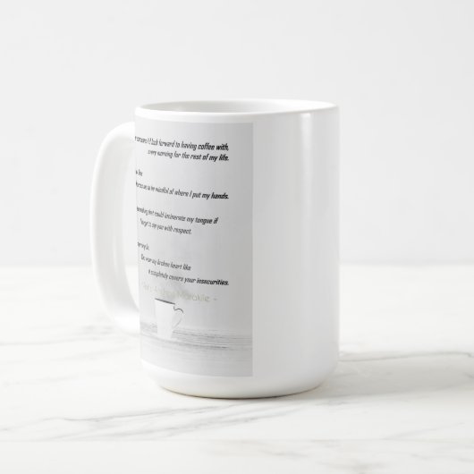 Mok van Poetry Coffee (Voorkant links)