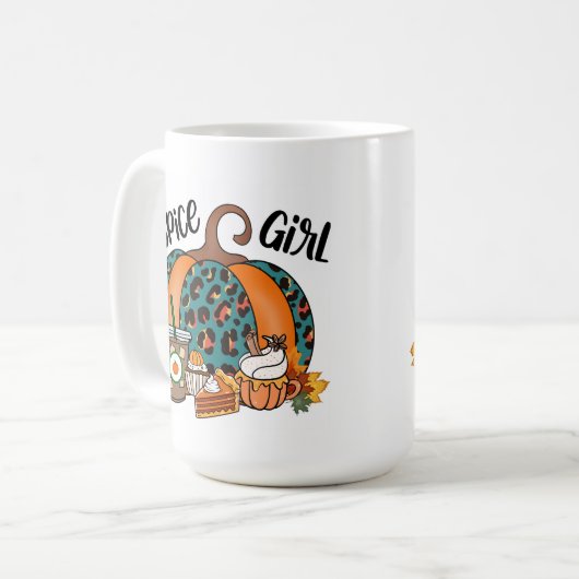 Mok van pompoenen met snoep (Voorkant links)