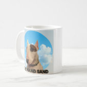 Mok van pond en zand (Voorkant links)