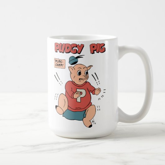 Mok van Pudgy Pig Coffee (15 oz. Maat) (Rechts)