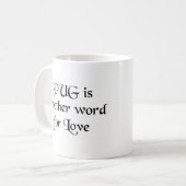 mok van pug word coffee (Voorkant links)