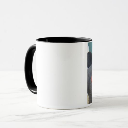 mok van rasta pug (Voorkant links)