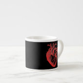 Mok van Red & Black Anatomical Heart Espresso (Voorkant rechts)
