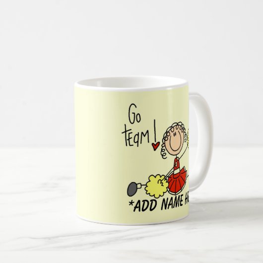  Mok van Red en Gold Cheerleader (Voorkant rechts)