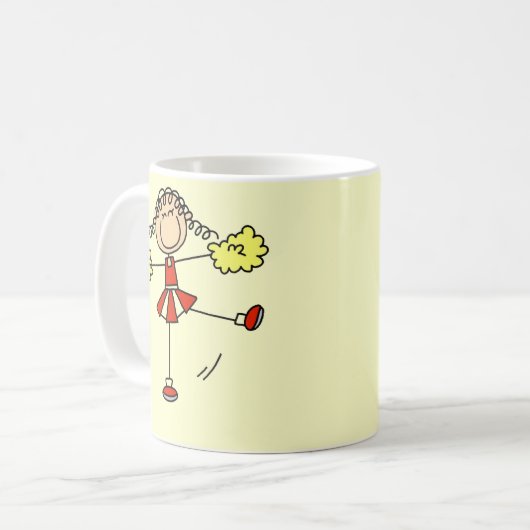  Mok van Red en Gold Cheerleader (Voorkant links)
