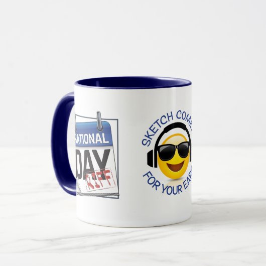 Mok van Riff Combo Coffee op de nationale dag (Voorkant links)