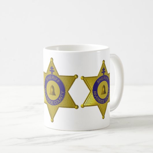 Mok van Riverside County Sheriff Badge Coffee (Voorkant rechts)