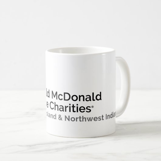 Mok van RMHC-CNI-koffie (Voorkant rechts)