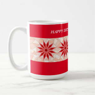 MOK VAN RODE EN PINK MIX GEBOORTEDAG