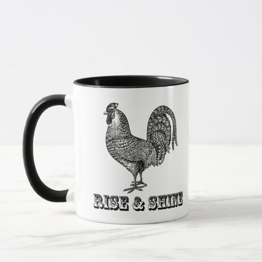 Mok van Rooster Rise & Shine Rooster Coffee (Links)