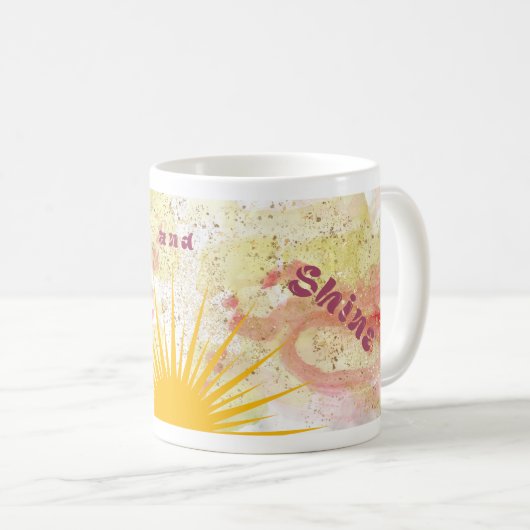 Mok van rotatie- en shinekoffie (Voorkant rechts)