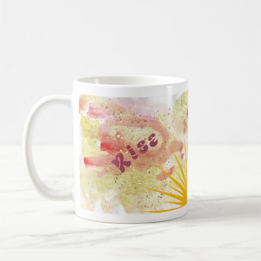 Mok van rotatie- en shinekoffie (Links)