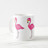 Mok van roze Flamingo Tropical Bird Flaming (Voorkant links)