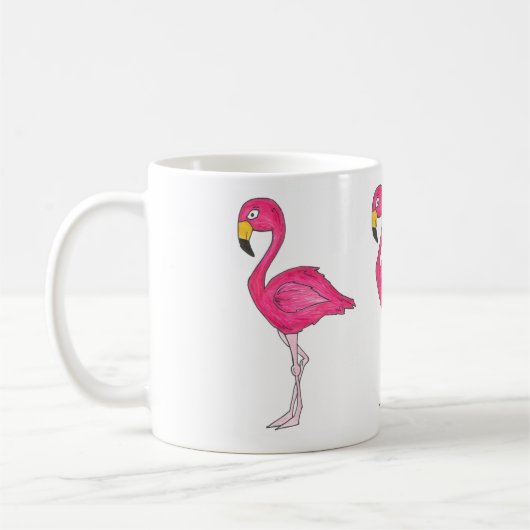 Mok van roze Flamingo Tropical Bird Flaming (Links)