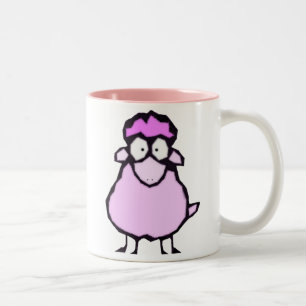 Mok van roze schapen