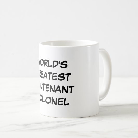 mok van 's werelds grootste luitenant-kolonel (Voorkant rechts)