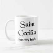 mok van saint cecilia koffie (Links)