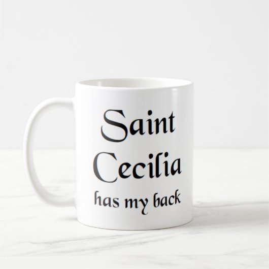 mok van saint cecilia koffie (Links)