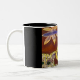 Mok van schattige vetten koffie