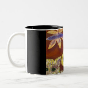Mok van schattige vetten koffie