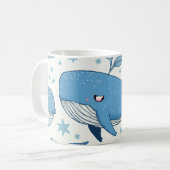 mok van schattige walvis (Voorkant links)