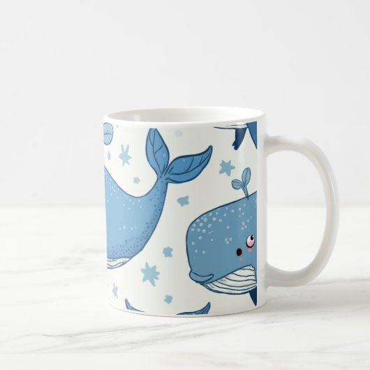 mok van schattige walvis (Rechts)