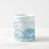Mok van Serenity Prayer met Blue Sky en Clouds (Center)
