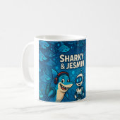 mok van sharky en jesmin (Voorkant links)