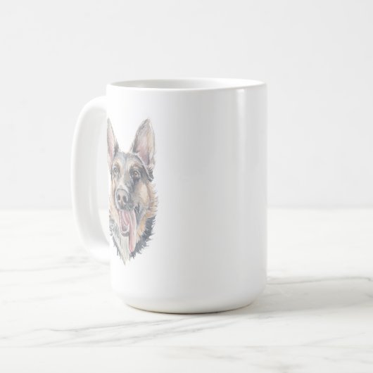 Mok van Shepherd Dog | 15 oz. (Voorkant links)
