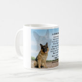 Mok van Shepherd Dog Father Poem (Voorkant links)