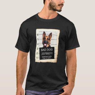 Mok van Shepherd Dog Shot Bad Dog T-shirt