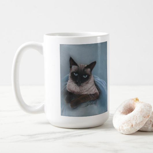 Mok van Siamese kat (Met donut)