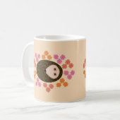Mok van Slapy Hedgel en Flowers (Voorkant links)