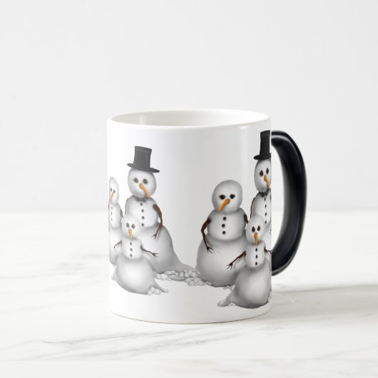 Mok van smeltende sneeuwman (Voorkant rechts)