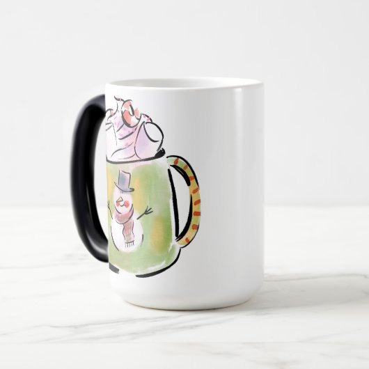 Mok van sneeuw en cacao (Voorkant links)