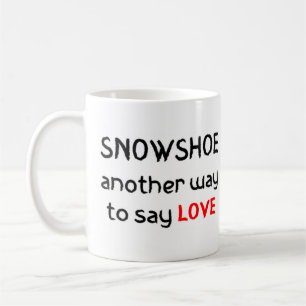 mok van snowshoe - liefde koffie