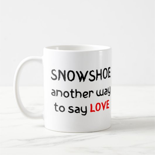 mok van snowshoe - liefde koffie (Links)