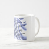 Mok van Son Poem - blauw ontwerp (Voorkant rechts)