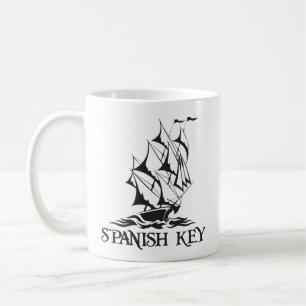 Mok van Spaanse sleutelkoffie