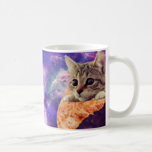 Mok van Space Pizza Cat-koffie (Rechts)