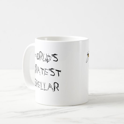 Mok van Spelling Bee Champion (Voorkant links)