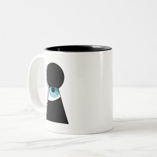 Mok van spionagepartij (Voorkant links)