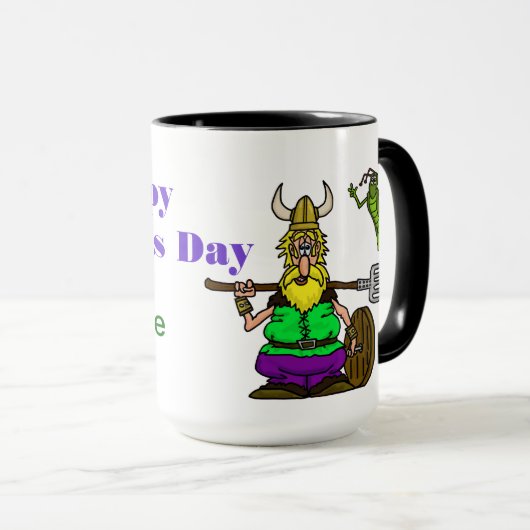 Mok van St. Urho met vredessprinkhaan (Voorkant rechts)