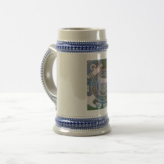 Mok van staaf, Logo van kustwacht (Voorkant links)