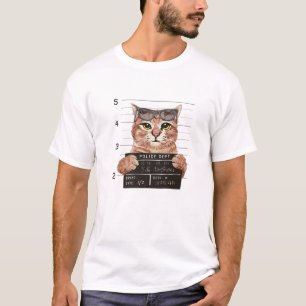Mok van strafkat Sofa oestroyer Shot of Arrested C T-shirt
