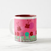 Mok van team Fran Butterfly (Voorkant links)