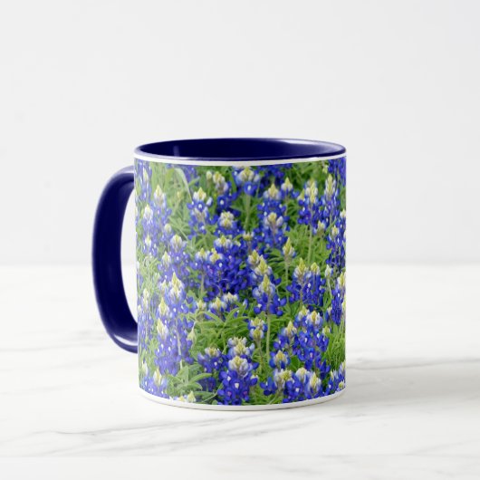 Mok van Texas Bluebonnet Flowers Cup (Voorkant links)